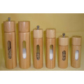 Wood Bamboo Rectangle Salt and Pepper Mill